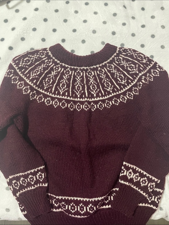 Handknit Sweaters - Handknit Women's Maroon Sweater